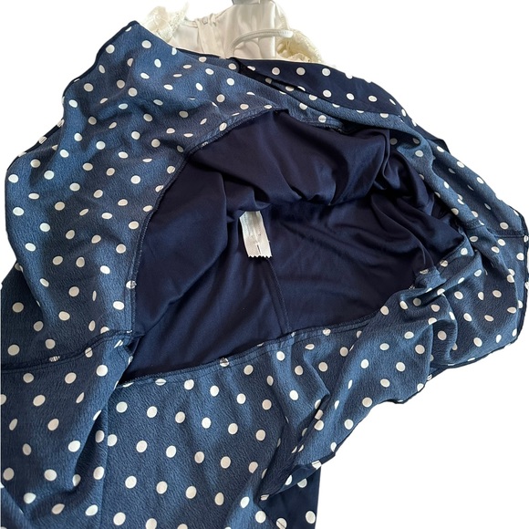 B. Darlin Polka Dot Lace Dress Size 5/6 - Picture 12 of 13
